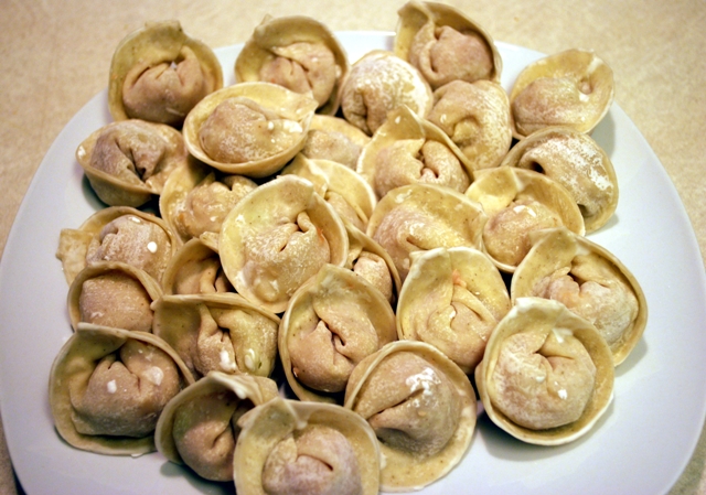 All the finished wontons